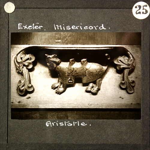 Exeter Misericord -- Aristotle