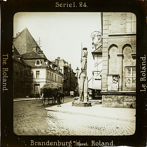 Brandenburg a. h. Der Roland am Rathaus