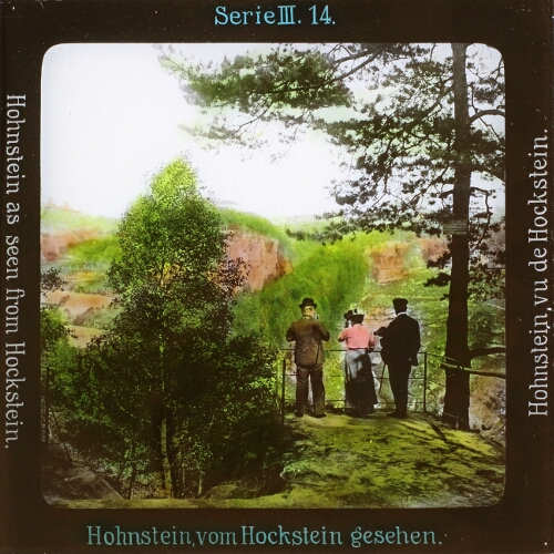 Hohnstein vom Hockstein gesehen