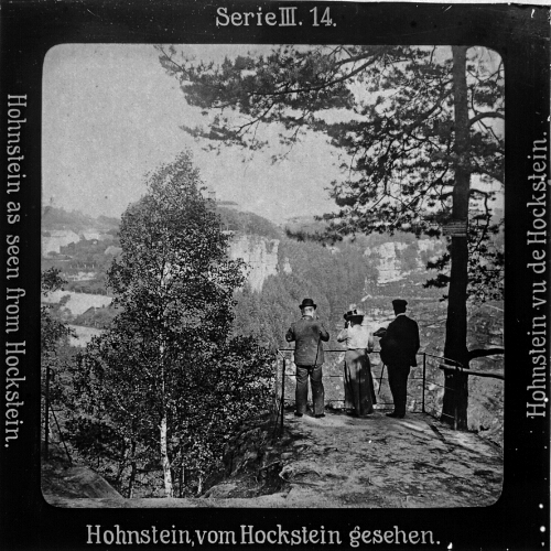 Hohnstein vom Hockstein gesehen