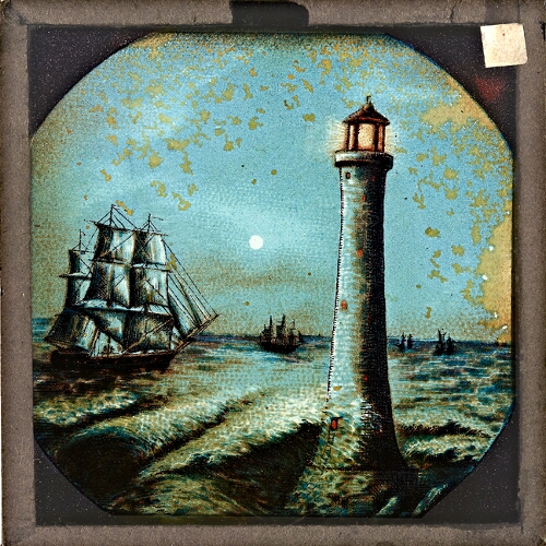 Eddystone Lighthouse -- night