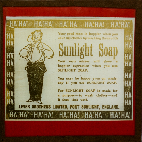 Your good man is happier when you save his clothes by washing them with Sunlight Soap