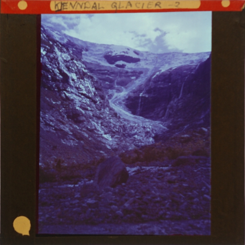 Kjenndal Glacier -- 2 – secondary view of slide