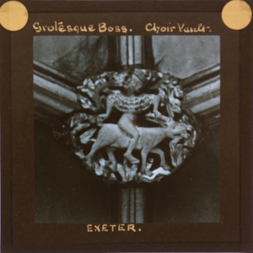 Grotesque Boss, Choir Vault, Exeter