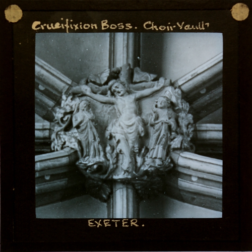Crucifixion Boss, Choir Vault, Exeter