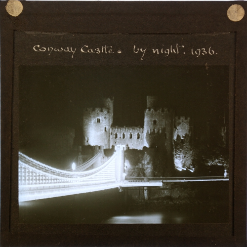 Conway Castle by night, 1936