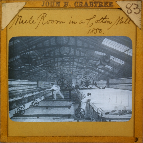 Mule Room in a Cotton Mill, 1850