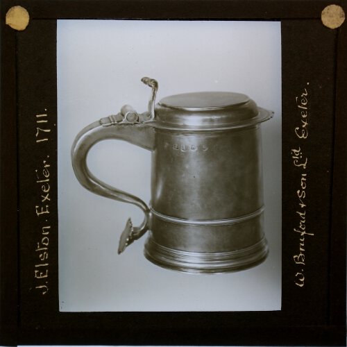 Tankard made by J. Elston, Exeter, 1711