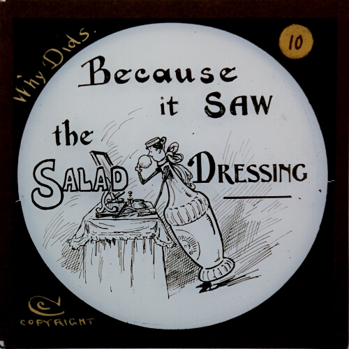 Because it saw the salad dressing