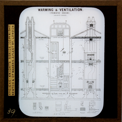Warming and Ventilation. A comprehensive system as premiated in a Competition of 900 instituted by the <em>Plumber and Decorator</em> (Knight's)