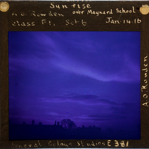 Sunrise over Maynard School
