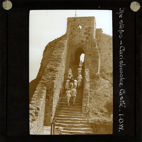 The steps -- Carisbrooke Castle, Isle of Wight