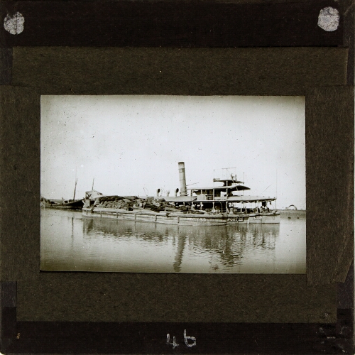 Steamer and barges on the Shatt-al-Arab
