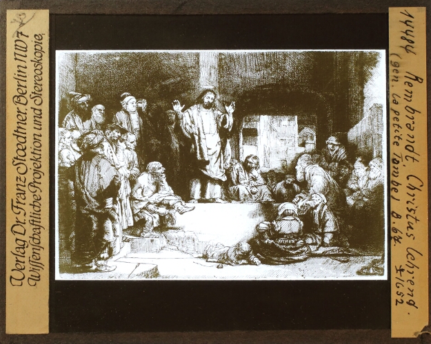 Rembrandt, Christus lehrend. (gen. la petite tombe)