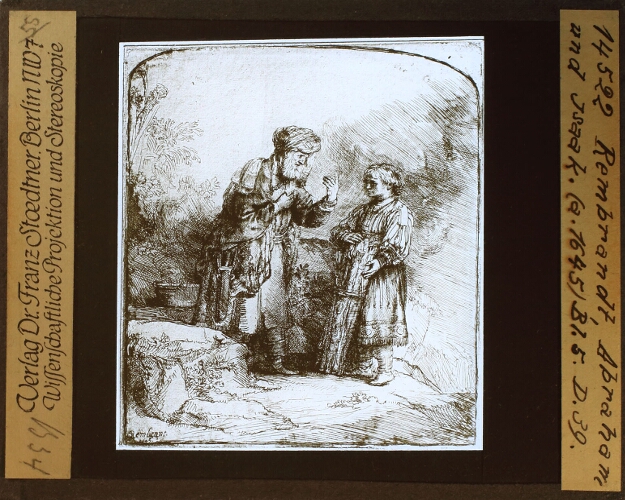 Rembrandt, Abraham und Isaak.