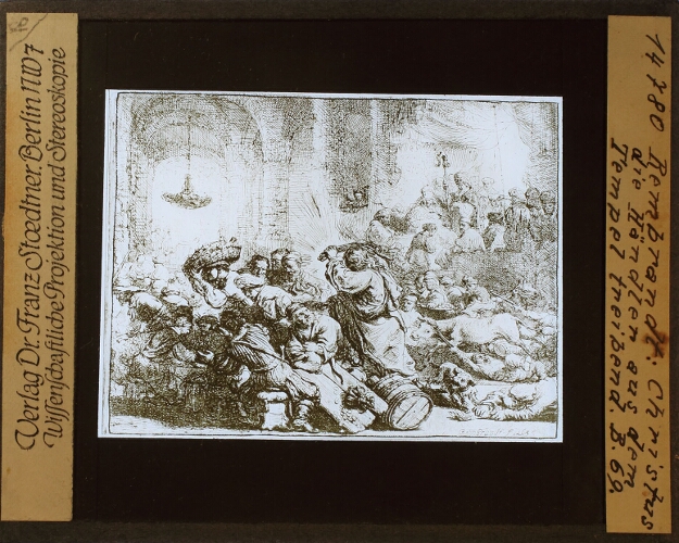 Rembrandt, Christus die Händler aus dem Tempel treibend
