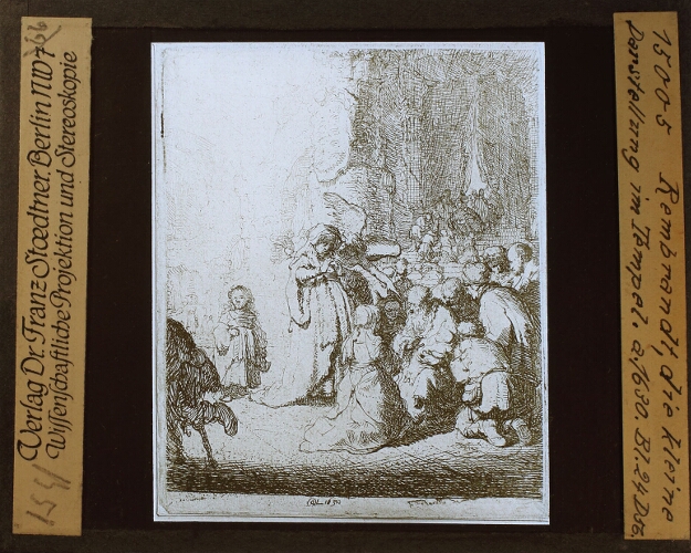 Rembrandt, die kleine Darstellung im Tempel