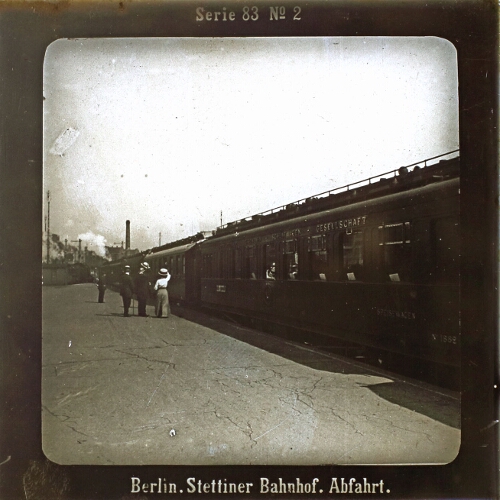 Berlin. Stettiner Bahnhof. Abfahrt.