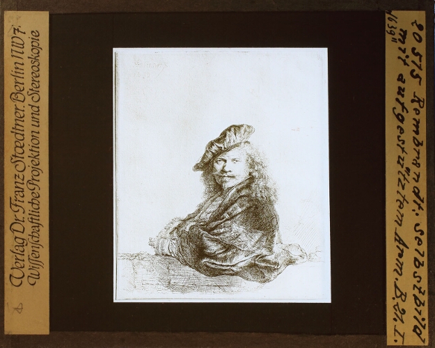Rembrandt, Selbstbild mit aufgestütztem Arm