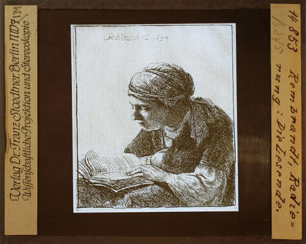 Rembrandt, die Lesende.