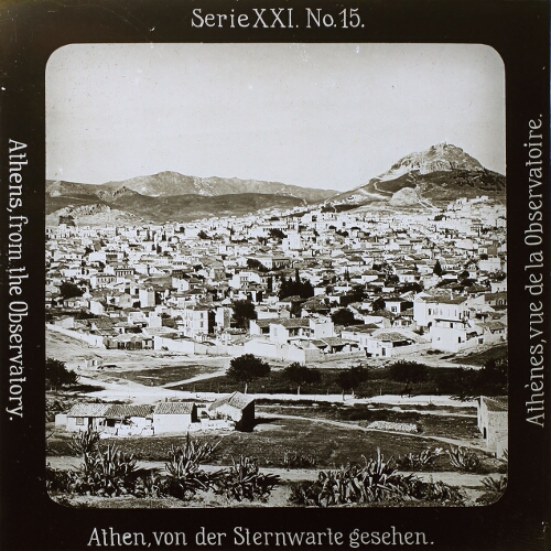 Athen, von der Sternwarte gesehen.– alternative version