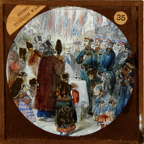 Roumanian Priests blessing the Emperor of Russia