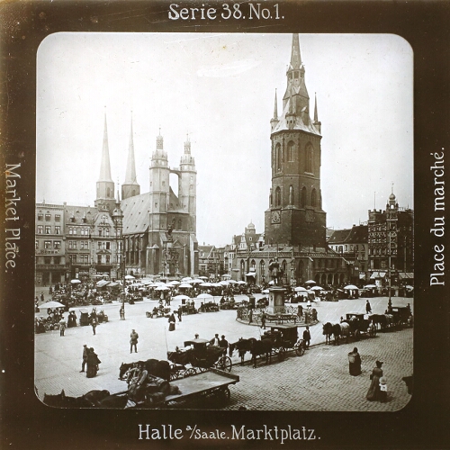 Halle a/Saale. Martkplatz.