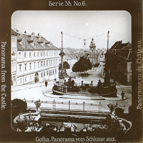 Gotha. Panorama vom Schlosse aus.