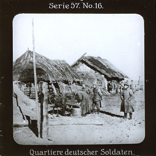 Quartiere deutscher Soldaten.
