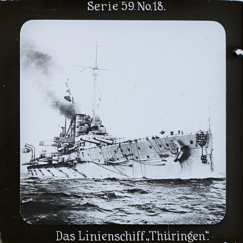 Das Linienschiff 'Türingen'.