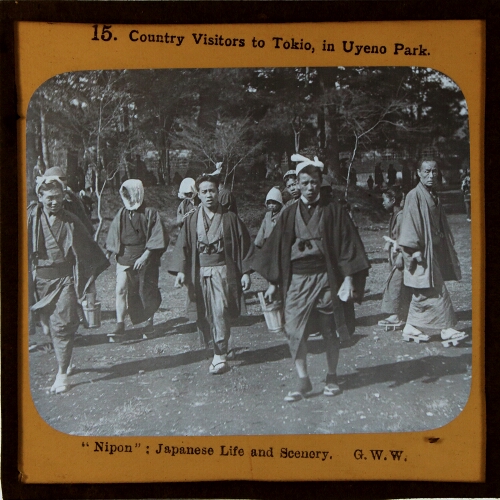 Country visitors to Tokio, in Uyeno Park