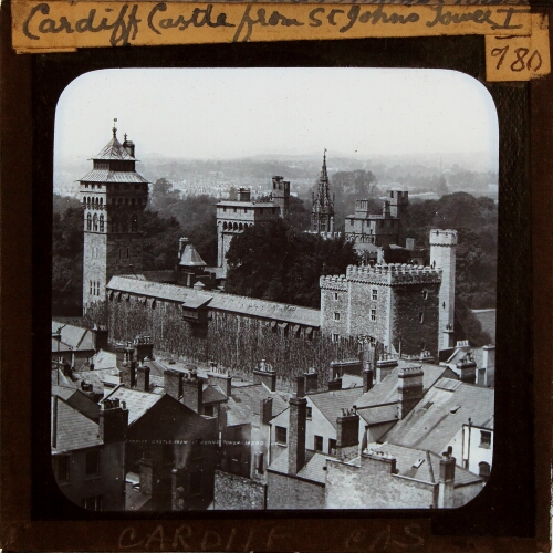 Cardiff Castle from St John's Tower