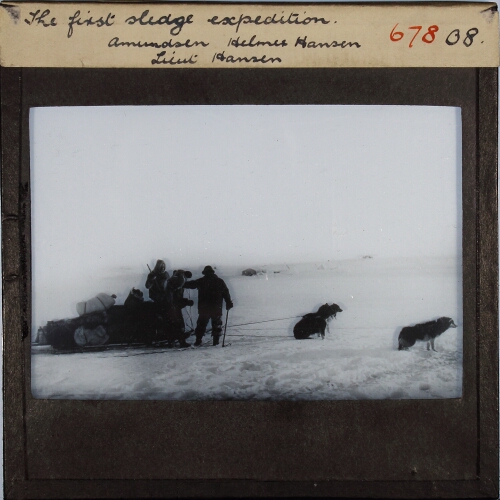 The first sledge expedition. amundsen Helmer Hansen Lieut Hansen