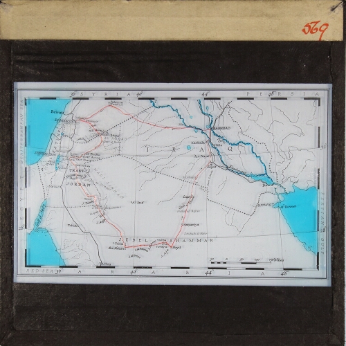 [Map of Gertrude Bell's Journey to Hayil]