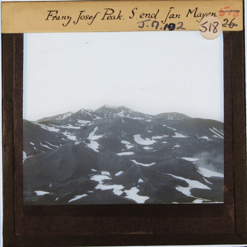 Franz Josef Peak. S. end Jan Mayen