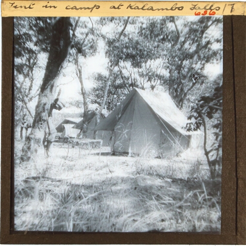 Tent in camp at Kalambo Falls