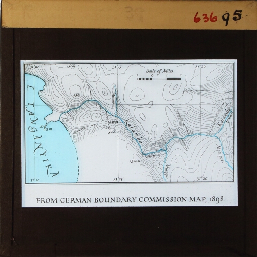 Kalambo River FROM GERMAN BOUNDARY COMMISSION MAP. 1898