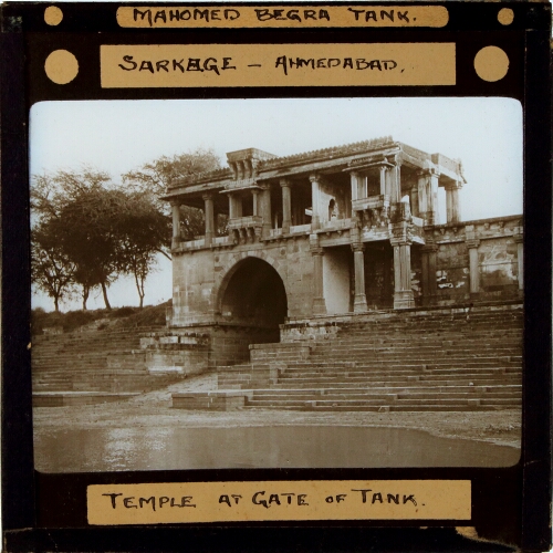 Ahmedabad, Sarkage -- Mahomed Begra Tank, Temple at Gate of Tank