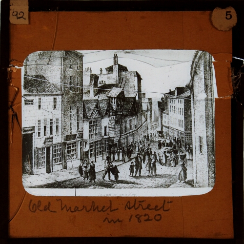 Old Market Street in 1820