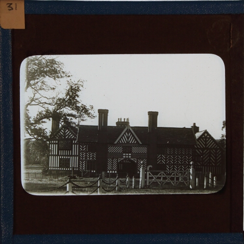 Unidentified house with timbered exterior