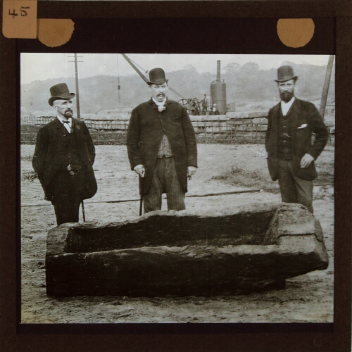 Dug out canoe found during excavations for Manchester Ship Canal