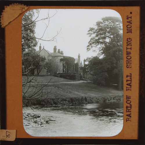 Barlow Hall showing moat
