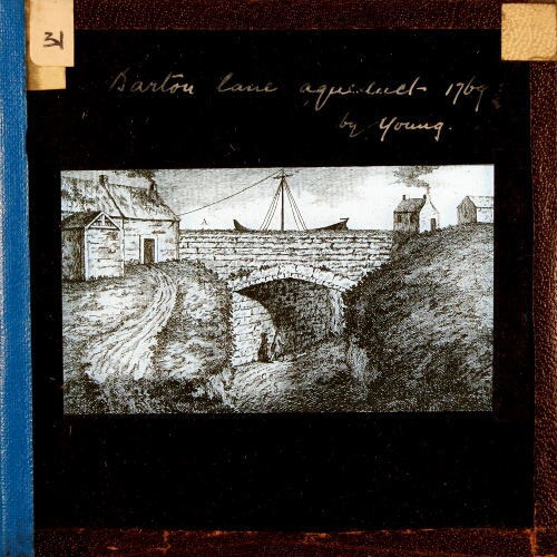 Barton Lane aqueduct 1769, by Young