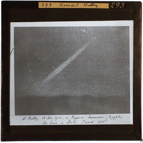 Tekening Komeet van Halley 18 Mei 1910