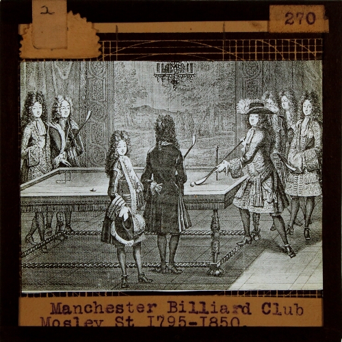 Manchester Billiard Club, Mosley Street 1795-1850