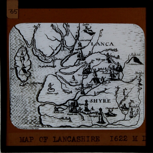 Map of Lancashire, 1622