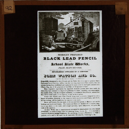 Worsley Prepared Black Lead Pencil and School Slate Works