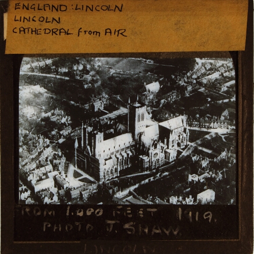 Lincoln Cathedral from 1,000 feet, 1919