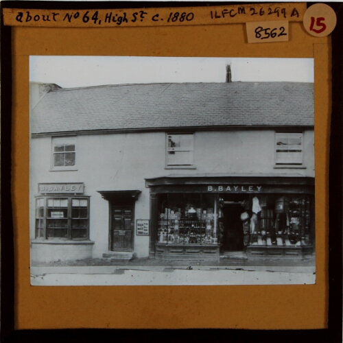 About No. 64, High Street, c.1880