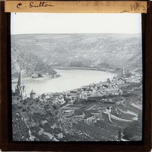 Oberwesel from Castle Hill – secondary view of slide